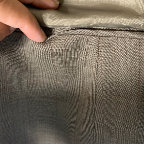 Loft- Brown/Gray Wool Blend Blazer size 8 Petite - Picture 5 of 14